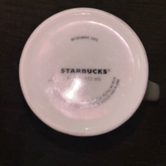 Starbucks 16 oz. Red Houndstooth Plaid Check Mug 2017 Ceramic Latte Coffee Tea - Picture 4 of 7